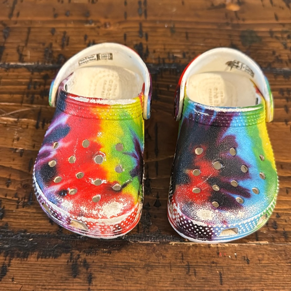 Tie Dyed Crocs